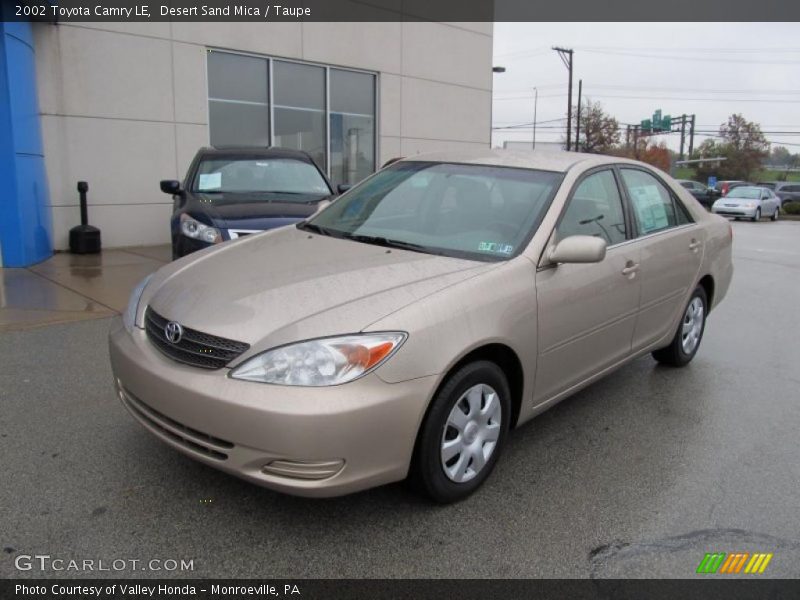 Desert Sand Mica / Taupe 2002 Toyota Camry LE