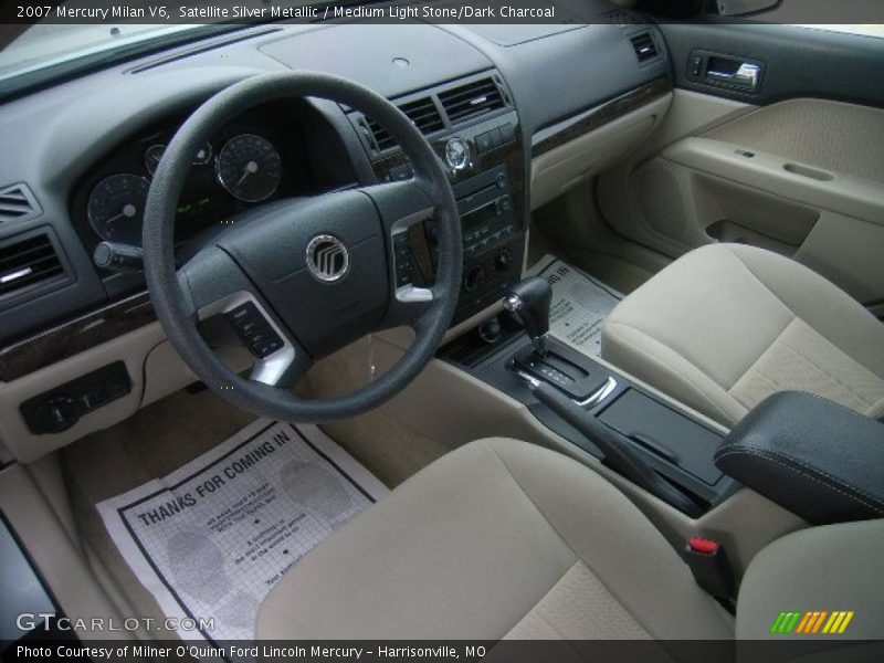 Satellite Silver Metallic / Medium Light Stone/Dark Charcoal 2007 Mercury Milan V6
