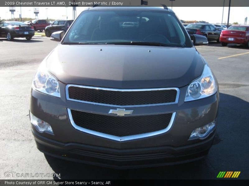 Desert Brown Metallic / Ebony 2009 Chevrolet Traverse LT AWD