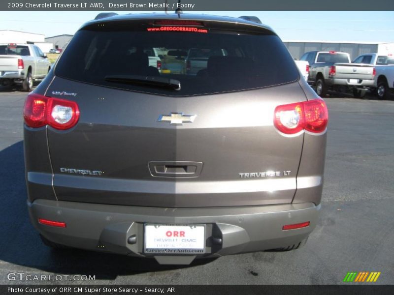 Desert Brown Metallic / Ebony 2009 Chevrolet Traverse LT AWD