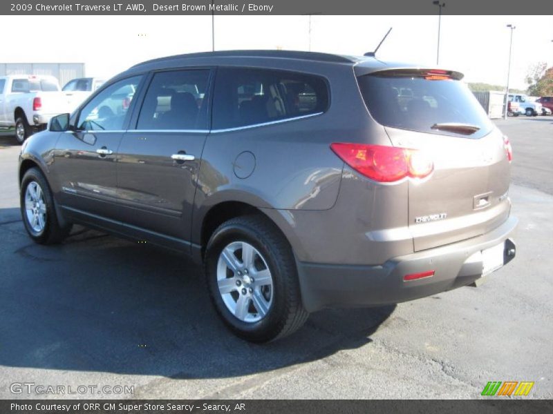 Desert Brown Metallic / Ebony 2009 Chevrolet Traverse LT AWD