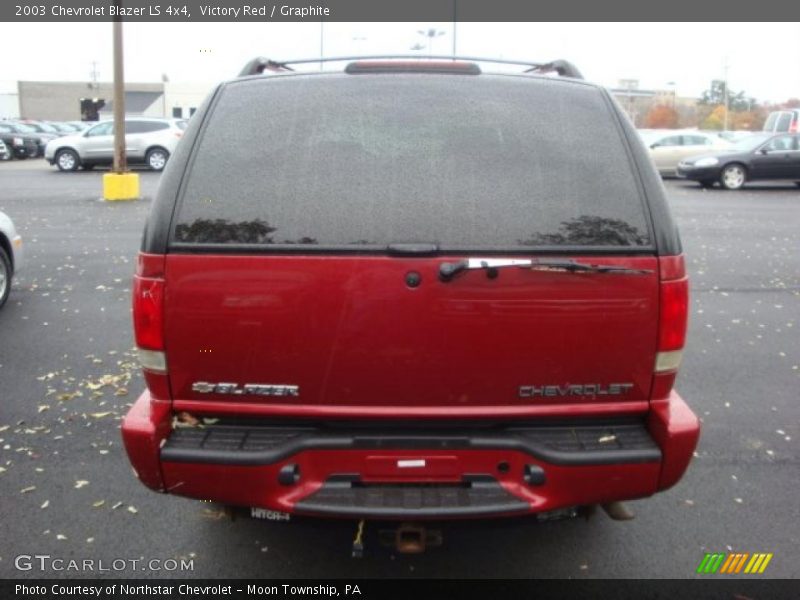 Victory Red / Graphite 2003 Chevrolet Blazer LS 4x4