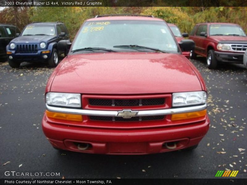 Victory Red / Graphite 2003 Chevrolet Blazer LS 4x4
