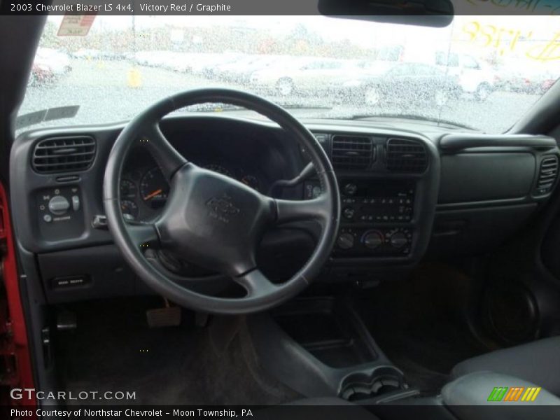Victory Red / Graphite 2003 Chevrolet Blazer LS 4x4