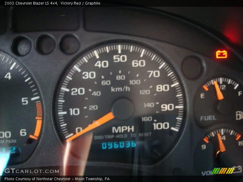 Victory Red / Graphite 2003 Chevrolet Blazer LS 4x4
