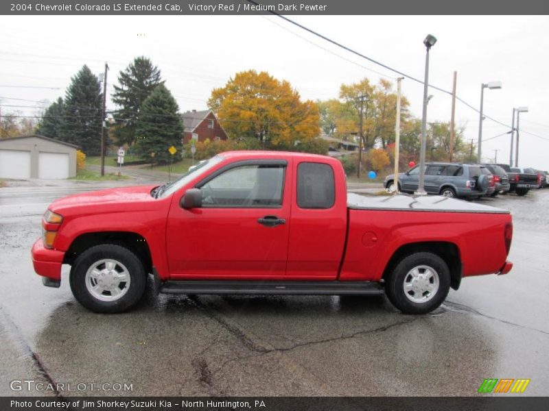 Victory Red / Medium Dark Pewter 2004 Chevrolet Colorado LS Extended Cab