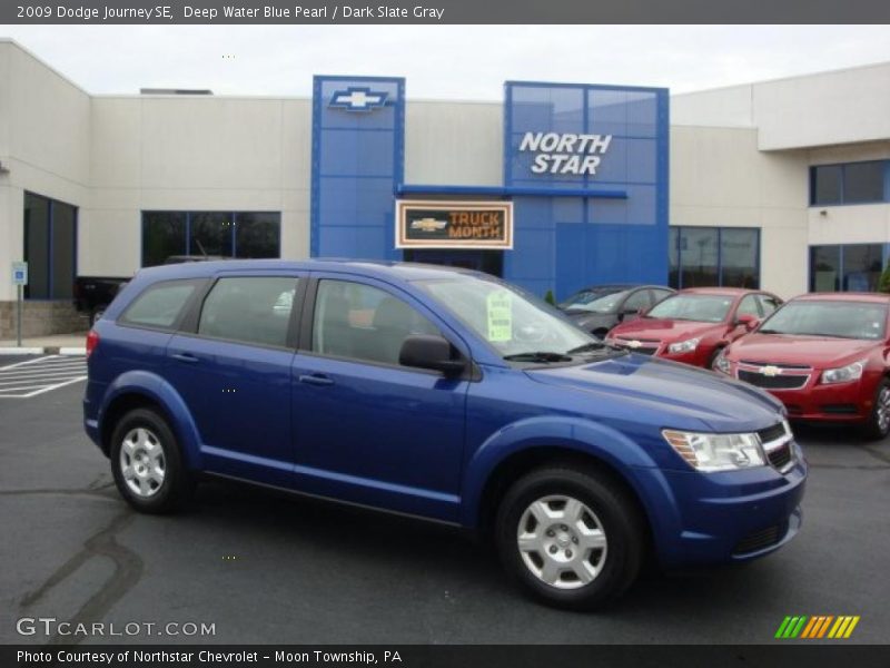 Deep Water Blue Pearl / Dark Slate Gray 2009 Dodge Journey SE