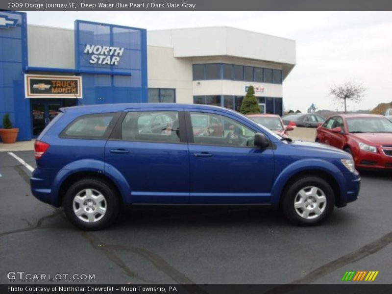 Deep Water Blue Pearl / Dark Slate Gray 2009 Dodge Journey SE
