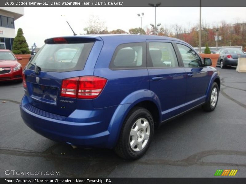 Deep Water Blue Pearl / Dark Slate Gray 2009 Dodge Journey SE