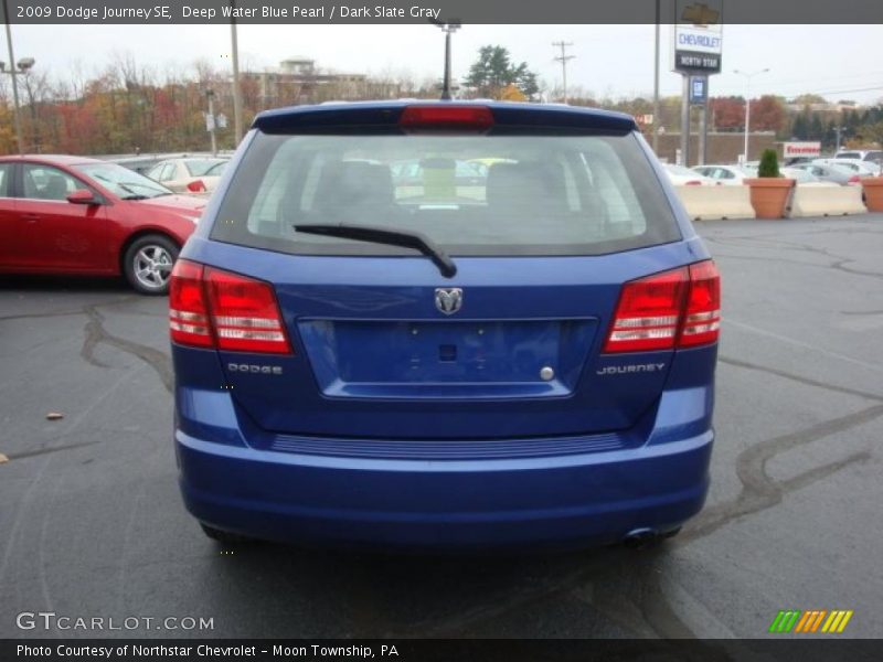 Deep Water Blue Pearl / Dark Slate Gray 2009 Dodge Journey SE