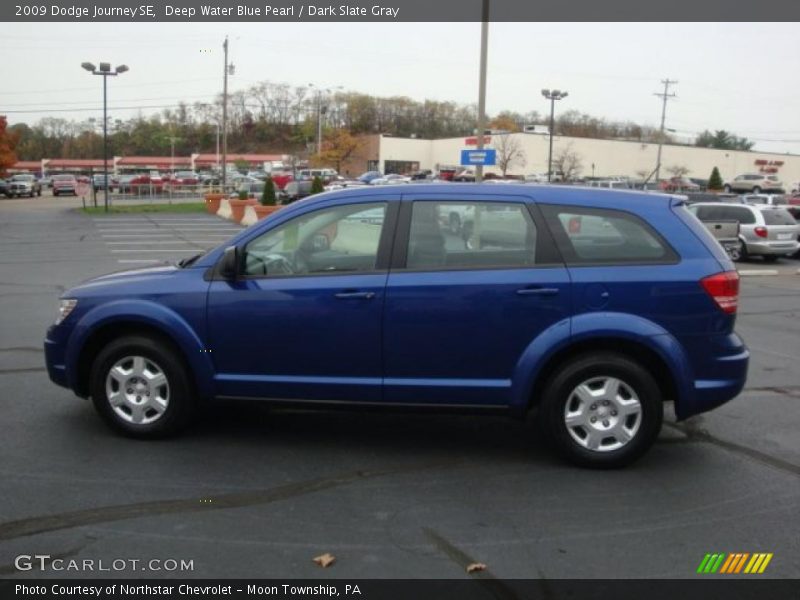 Deep Water Blue Pearl / Dark Slate Gray 2009 Dodge Journey SE