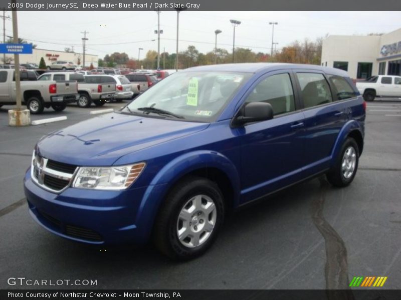 Deep Water Blue Pearl / Dark Slate Gray 2009 Dodge Journey SE