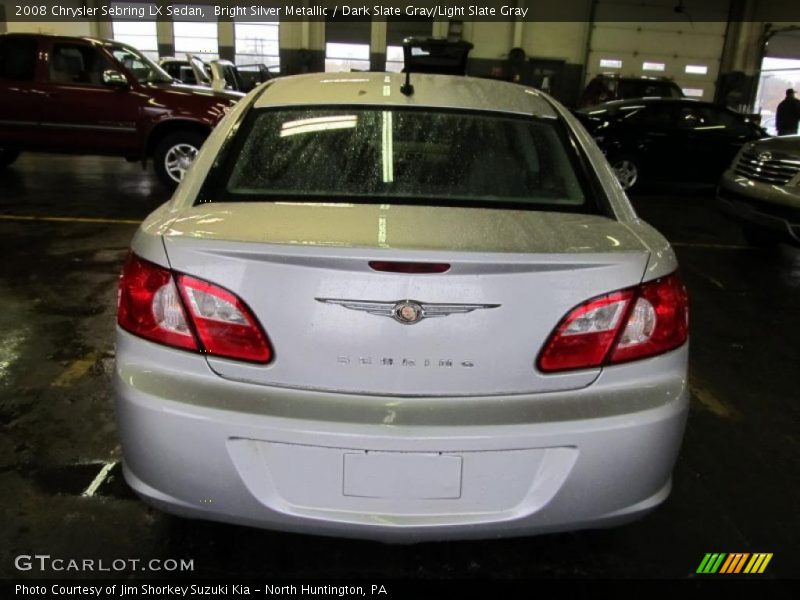Bright Silver Metallic / Dark Slate Gray/Light Slate Gray 2008 Chrysler Sebring LX Sedan