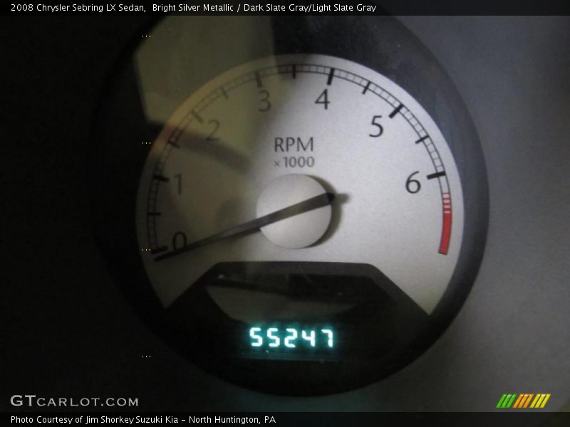 Bright Silver Metallic / Dark Slate Gray/Light Slate Gray 2008 Chrysler Sebring LX Sedan