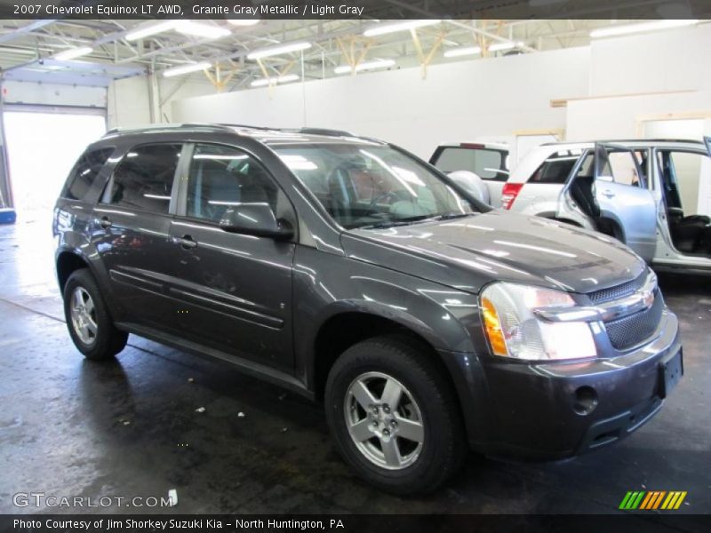 Granite Gray Metallic / Light Gray 2007 Chevrolet Equinox LT AWD