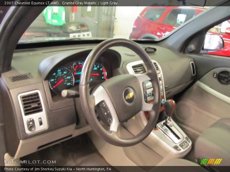Granite Gray Metallic / Light Gray 2007 Chevrolet Equinox LT AWD