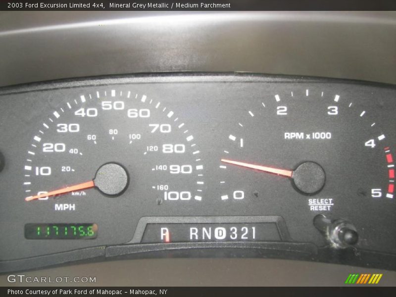 Mineral Grey Metallic / Medium Parchment 2003 Ford Excursion Limited 4x4