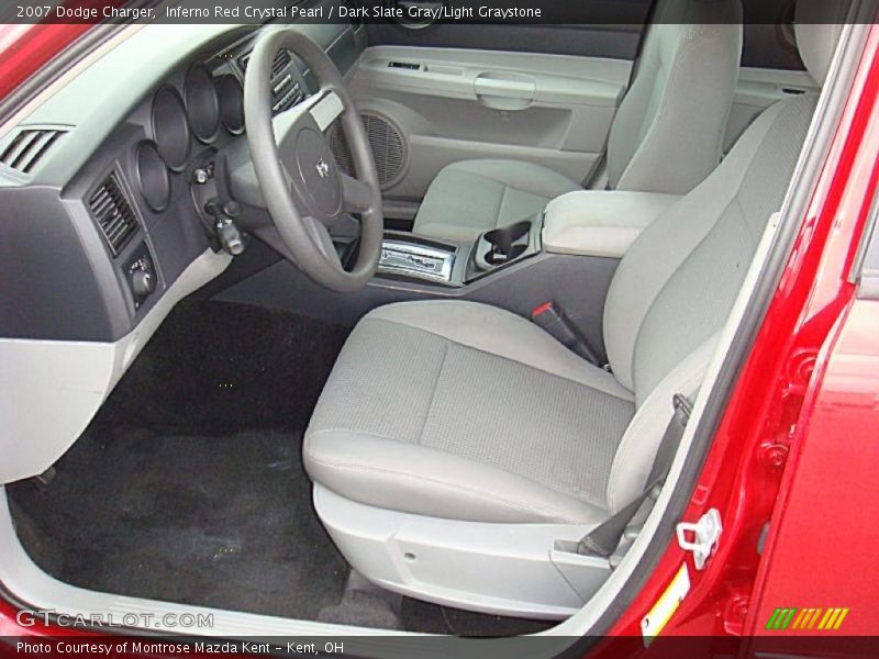 Inferno Red Crystal Pearl / Dark Slate Gray/Light Graystone 2007 Dodge Charger
