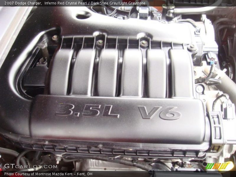 Inferno Red Crystal Pearl / Dark Slate Gray/Light Graystone 2007 Dodge Charger