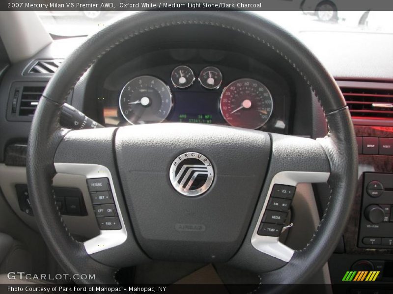 Oxford White / Medium Light Stone/Dark Charcoal 2007 Mercury Milan V6 Premier AWD