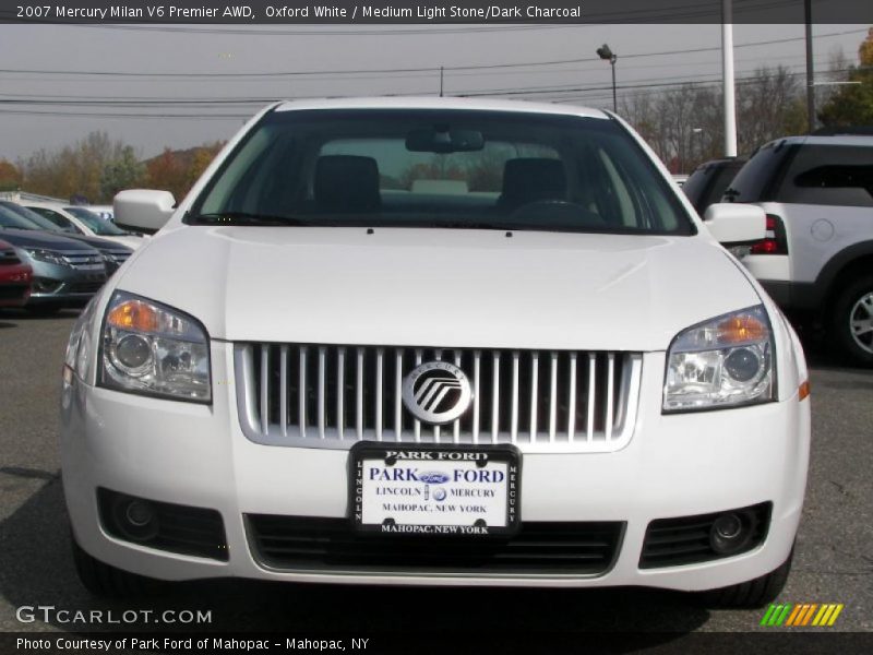 Oxford White / Medium Light Stone/Dark Charcoal 2007 Mercury Milan V6 Premier AWD