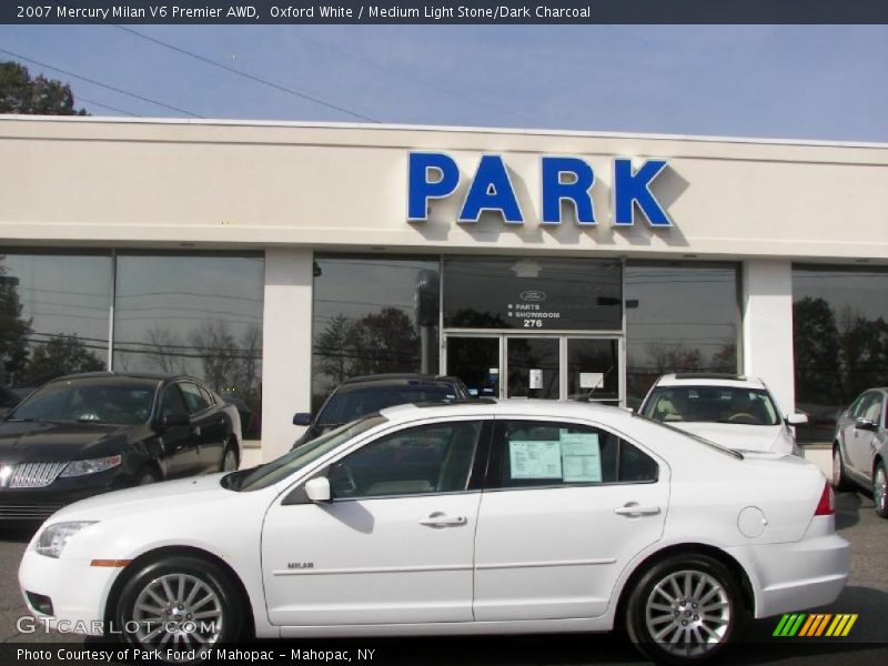 Oxford White / Medium Light Stone/Dark Charcoal 2007 Mercury Milan V6 Premier AWD