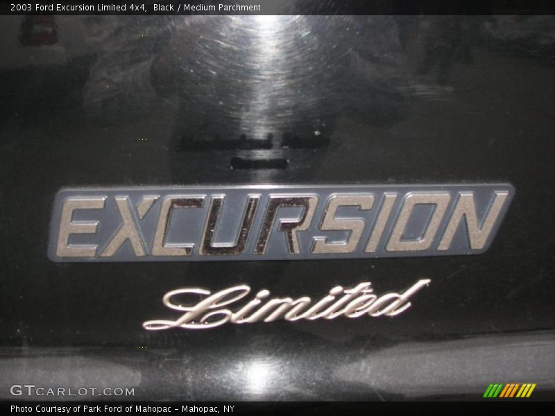 Black / Medium Parchment 2003 Ford Excursion Limited 4x4