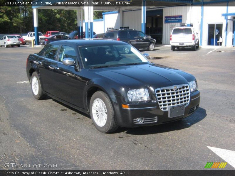 Brilliant Black Crystal Pearl / Dark Slate Gray 2010 Chrysler 300 Touring