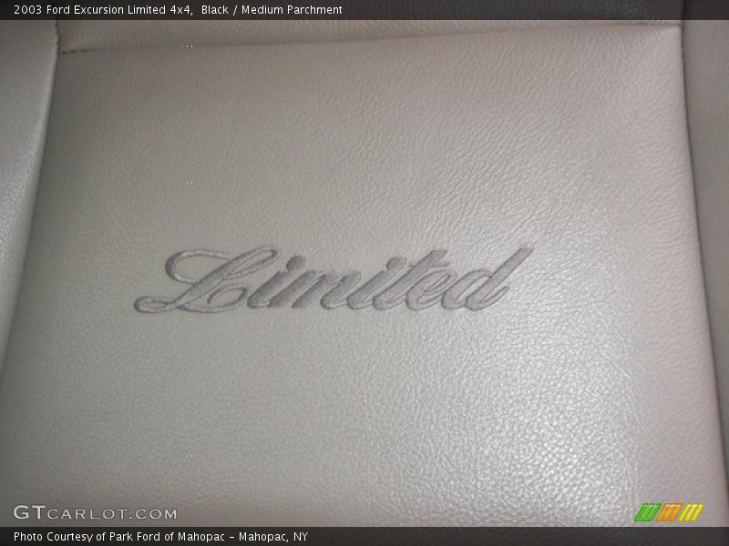 Black / Medium Parchment 2003 Ford Excursion Limited 4x4