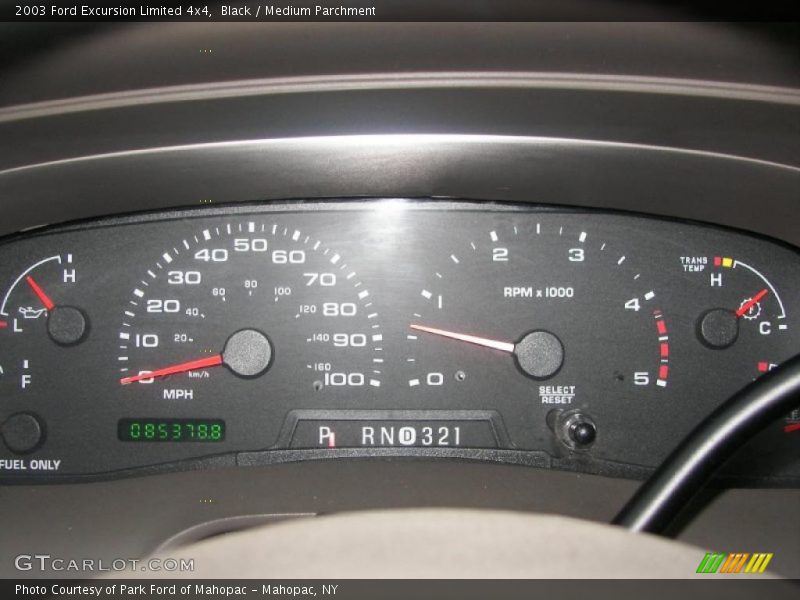  2003 Excursion Limited 4x4 Limited 4x4 Gauges