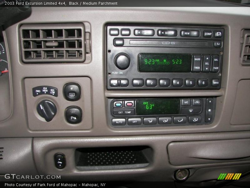 Controls of 2003 Excursion Limited 4x4