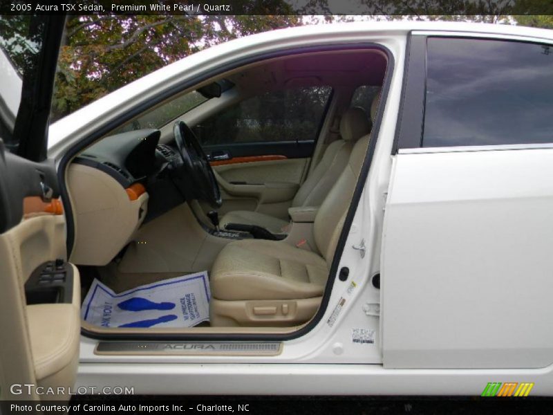 Premium White Pearl / Quartz 2005 Acura TSX Sedan