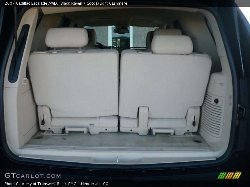 Black Raven / Cocoa/Light Cashmere 2007 Cadillac Escalade AWD