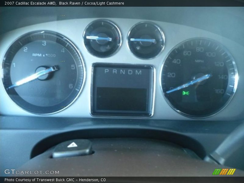 Black Raven / Cocoa/Light Cashmere 2007 Cadillac Escalade AWD