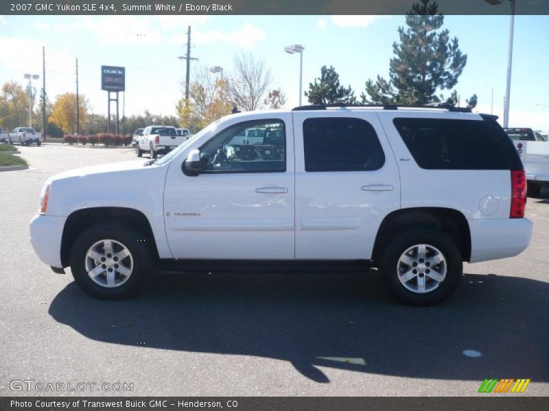 Summit White / Ebony Black 2007 GMC Yukon SLE 4x4