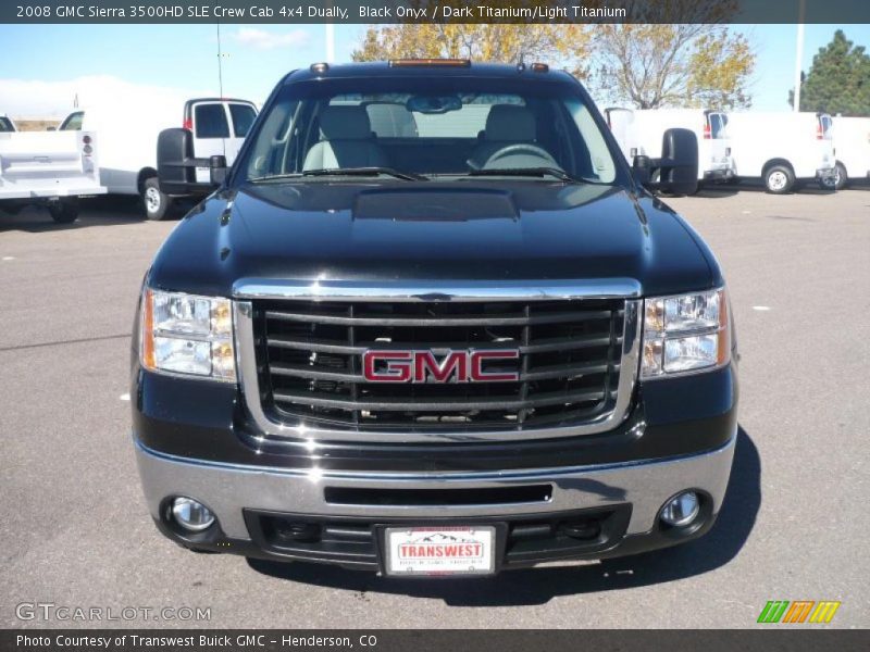 Black Onyx / Dark Titanium/Light Titanium 2008 GMC Sierra 3500HD SLE Crew Cab 4x4 Dually