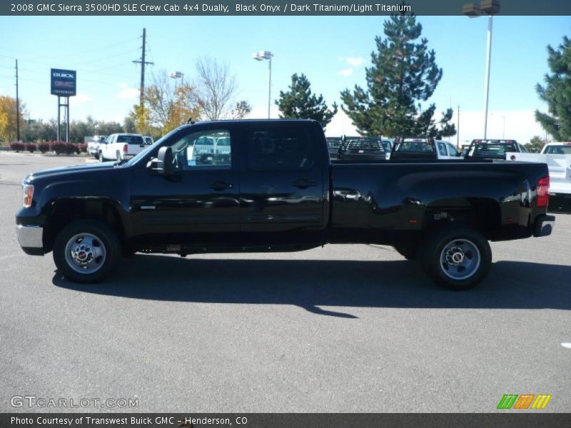 Black Onyx / Dark Titanium/Light Titanium 2008 GMC Sierra 3500HD SLE Crew Cab 4x4 Dually