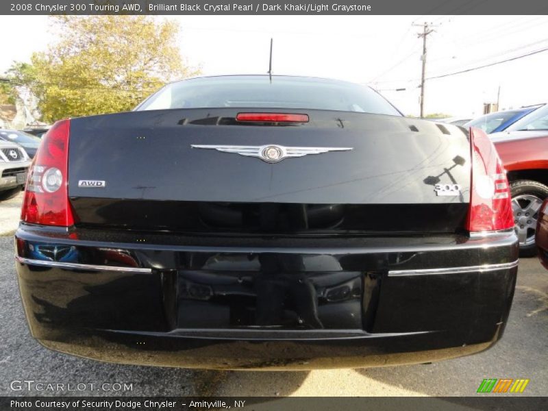 Brilliant Black Crystal Pearl / Dark Khaki/Light Graystone 2008 Chrysler 300 Touring AWD
