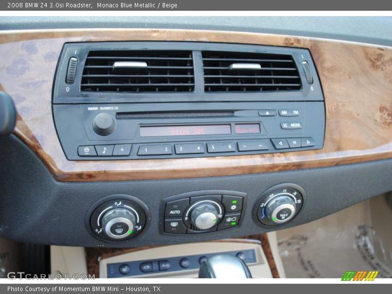Monaco Blue Metallic / Beige 2008 BMW Z4 3.0si Roadster