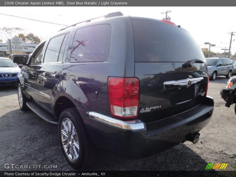 Steel Blue Metallic / Light Graystone 2008 Chrysler Aspen Limited 4WD