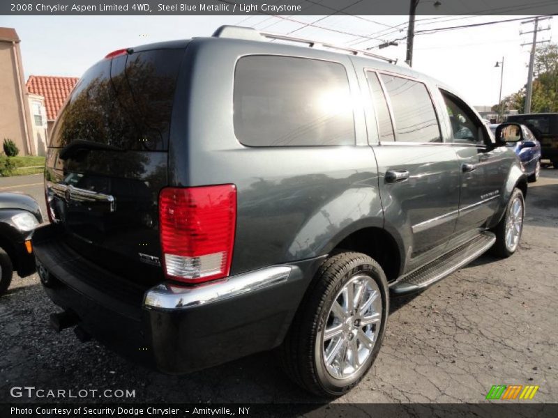 Steel Blue Metallic / Light Graystone 2008 Chrysler Aspen Limited 4WD
