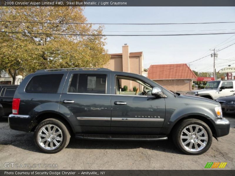Steel Blue Metallic / Light Graystone 2008 Chrysler Aspen Limited 4WD