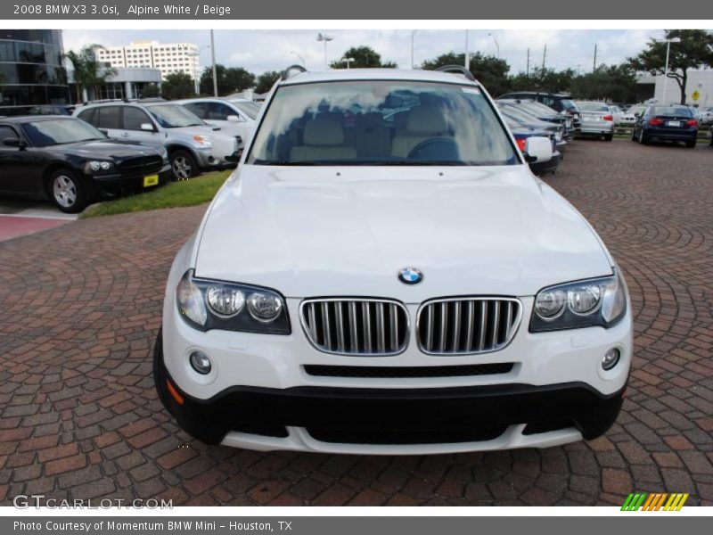 Alpine White / Beige 2008 BMW X3 3.0si