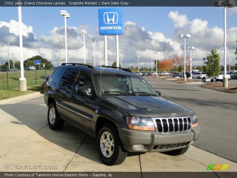 Graphite Metallic / Dark Slate Gray 2002 Jeep Grand Cherokee Laredo