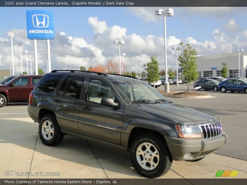 Graphite Metallic / Dark Slate Gray 2002 Jeep Grand Cherokee Laredo