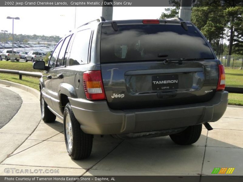 Graphite Metallic / Dark Slate Gray 2002 Jeep Grand Cherokee Laredo