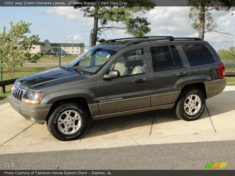 Graphite Metallic / Dark Slate Gray 2002 Jeep Grand Cherokee Laredo