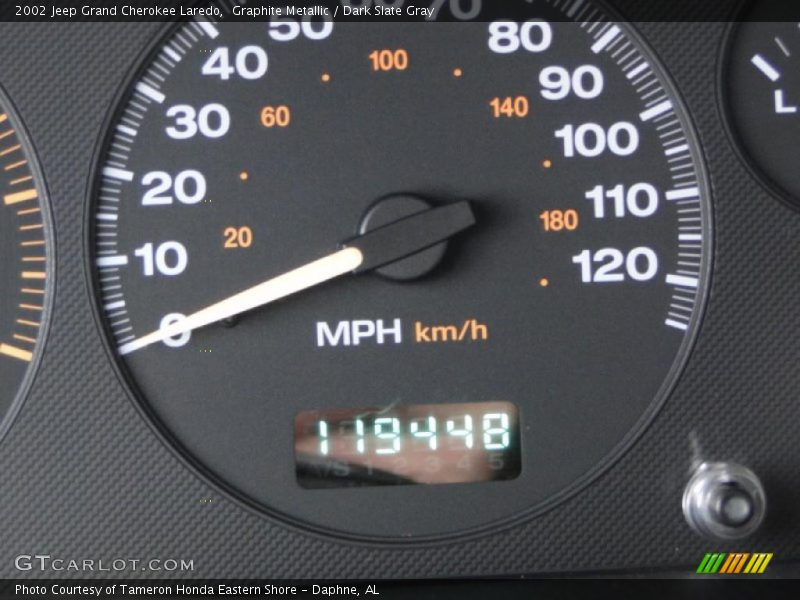 Graphite Metallic / Dark Slate Gray 2002 Jeep Grand Cherokee Laredo