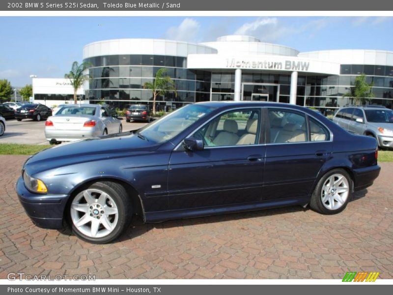 Toledo Blue Metallic / Sand 2002 BMW 5 Series 525i Sedan