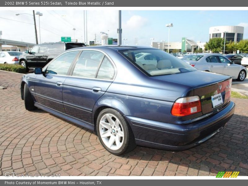 Toledo Blue Metallic / Sand 2002 BMW 5 Series 525i Sedan